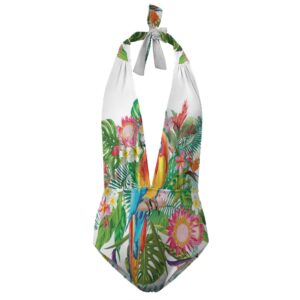 Eria Parrot Halter One-Piece