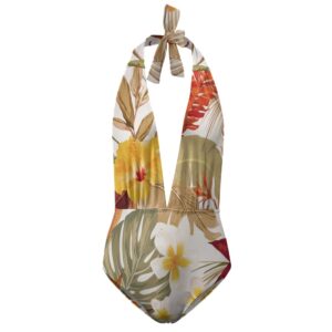 Hibi Hibiscus Halter One-Piece