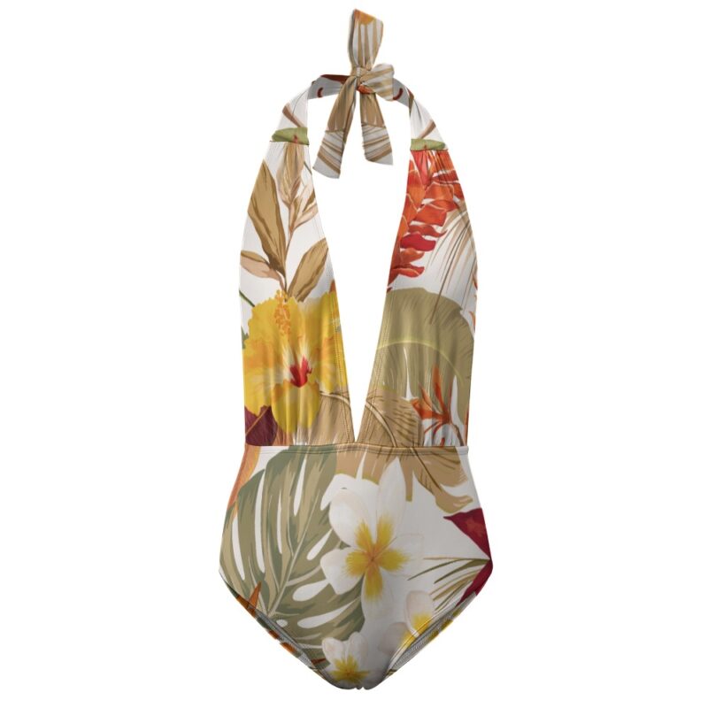 Hibi Hibiscus Halter One-Piece