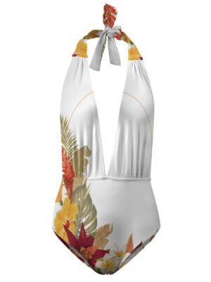 Hilo Hibiscus Halter One-Piece