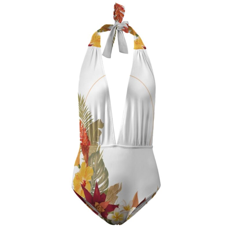 Hilo Hibiscus Halter One-Piece