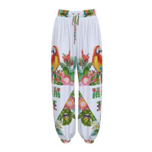Eros Parrot Harem Pants With Pockets