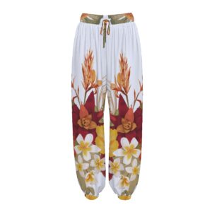 Lilo Hibiscus Harem Pants With Pockets