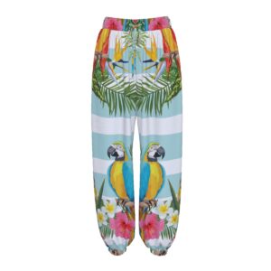 Aros Parrot Harem Pants With Pockets
