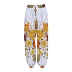 Libi Hibiscus Harem Pants With Pockets
