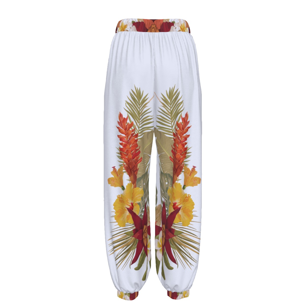 Hilo Hibiscus Harem Pants With Pockets - Image 2